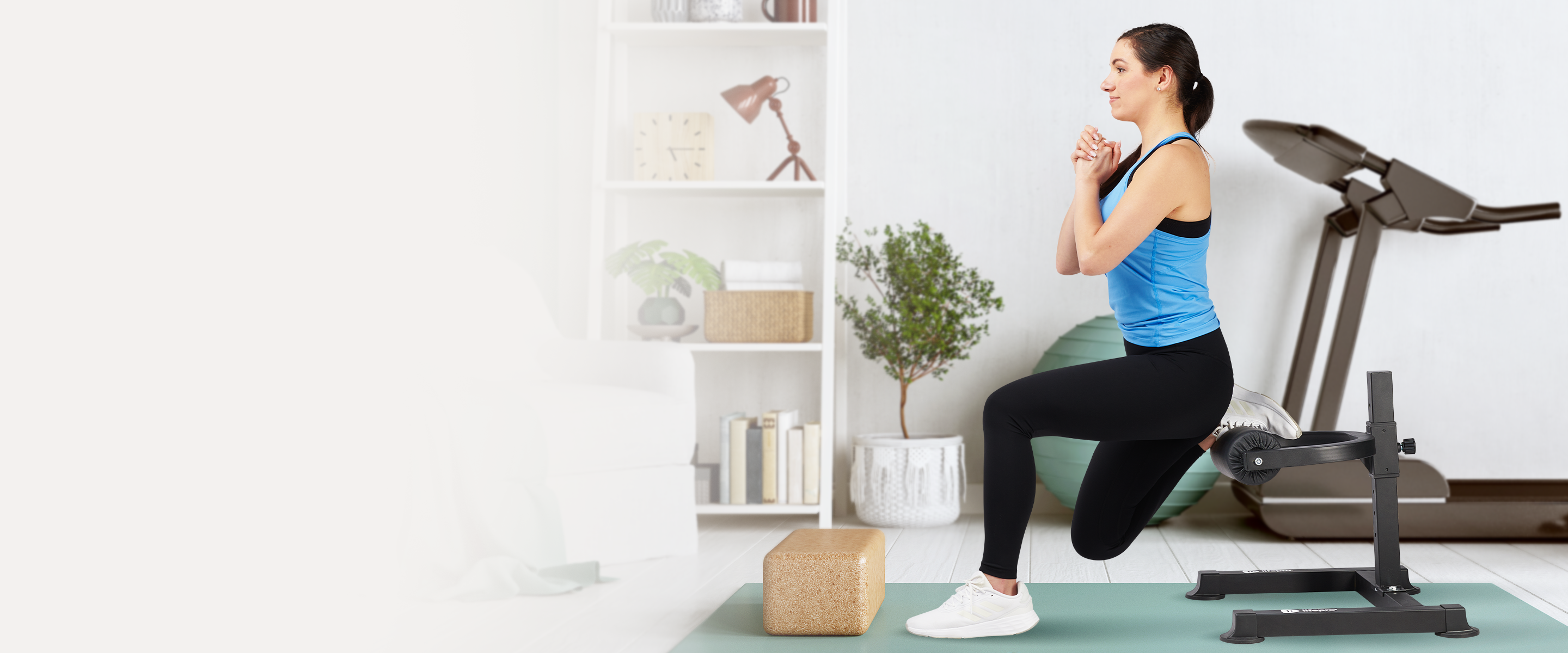Original Lifepro bright home-wellness banner showing a woman using the product